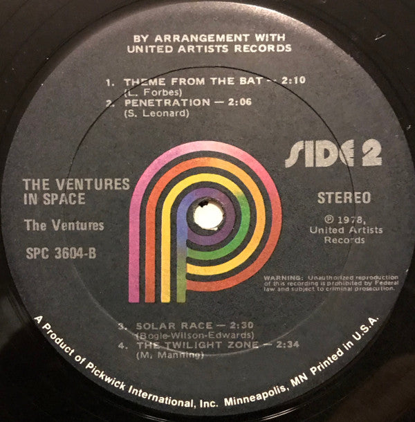 The Ventures : The Ventures In Space (LP, Album, RE)