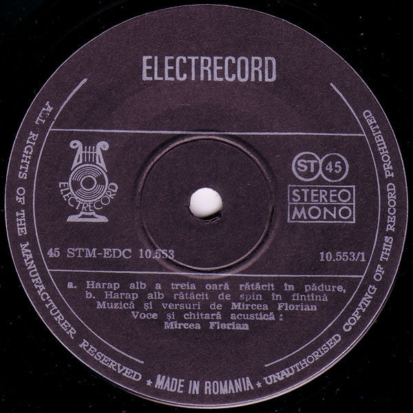 Mircea Florian : Fîntîna (7", Single, Bla)