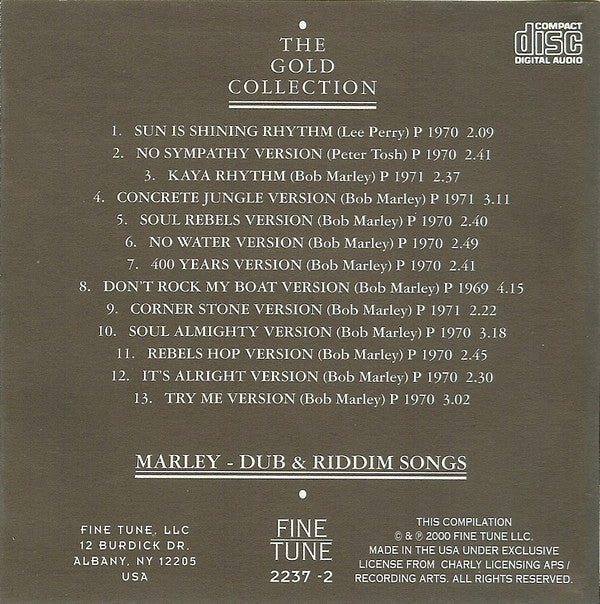 Bob Marley : 13 Gold Dubs - Original Dubs & Riddims (CD, Comp)