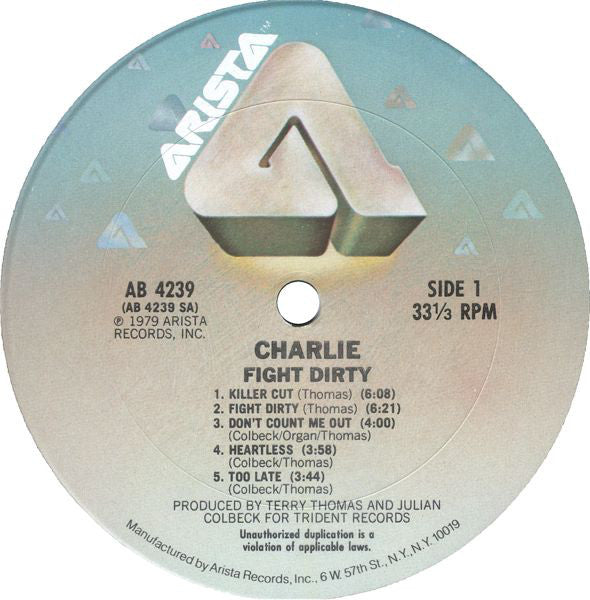 Charlie (5) : Fight Dirty (LP, Album)