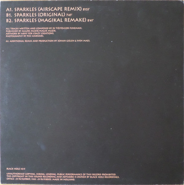 DJ Tiësto : Sparkles (12", Pic)