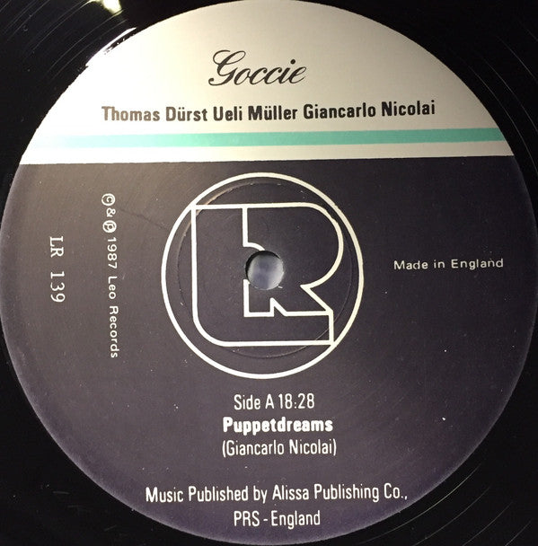 Giancarlo Nicolai Trio : Goccie (LP, Album)