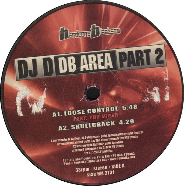 DJ D : DB Area Part 2 (12")