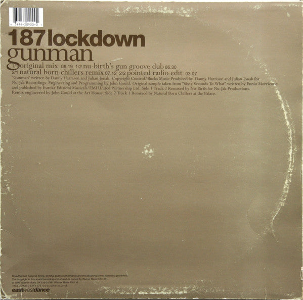 187 Lockdown : Gunman (12")