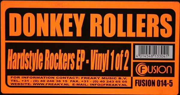 Donkey Rollers : Hardstyle Rockers EP - Vinyl 1 Of 2 (12", EP)