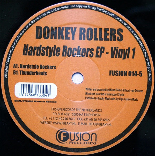 Donkey Rollers : Hardstyle Rockers EP - Vinyl 1 Of 2 (12", EP)