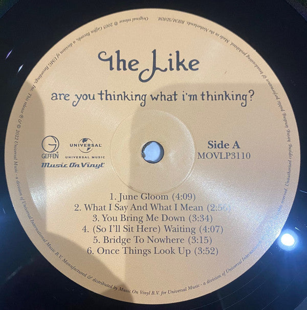 The Like : Are You Thinking What I'm Thinking? (LP, Album)