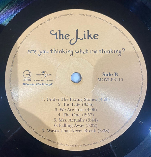 The Like : Are You Thinking What I'm Thinking? (LP, Album)