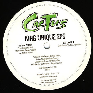 King Unique : King Unique EP1 (12", EP)