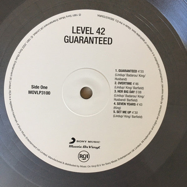 Level 42 : Guaranteed (2xLP, Album, Ltd, Num, Exp)
