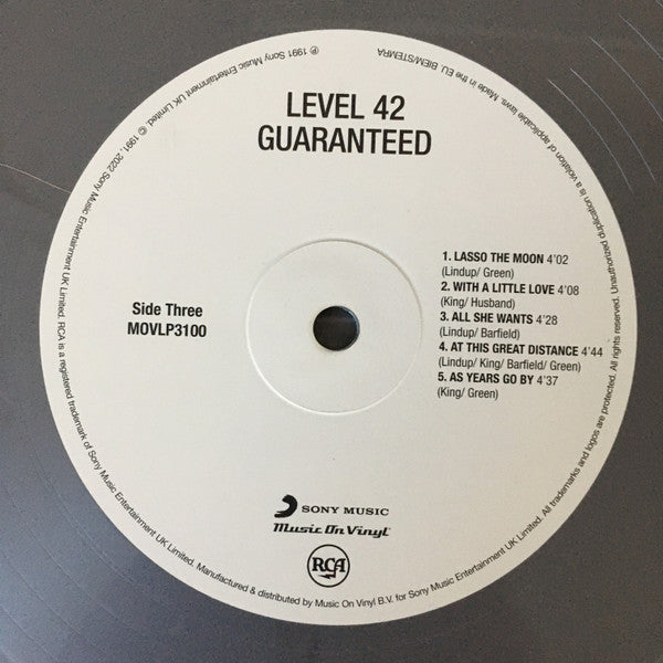 Level 42 : Guaranteed (2xLP, Album, Ltd, Num, Exp)