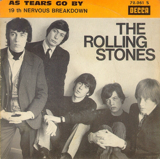 The Rolling Stones : As Tears Go By (7", Single, Jukebox, Promo)