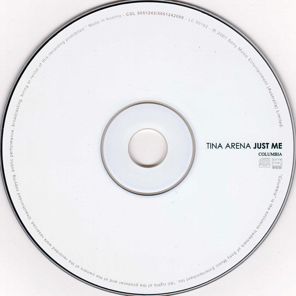 Tina Arena : Just Me (CD, Album)