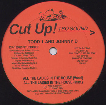 Todd 1 And Johnny D (2) : All The Ladies In The House / Thats The Way All The Way Live (12")