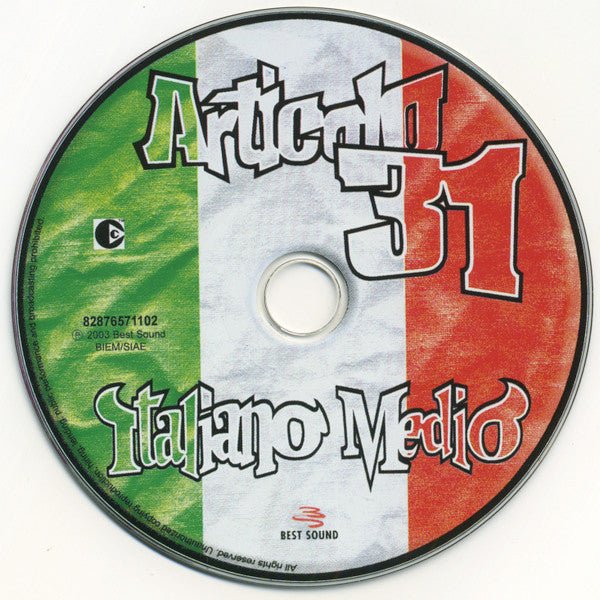 Articolo 31 : Italiano Medio (CD, Album, Enh)