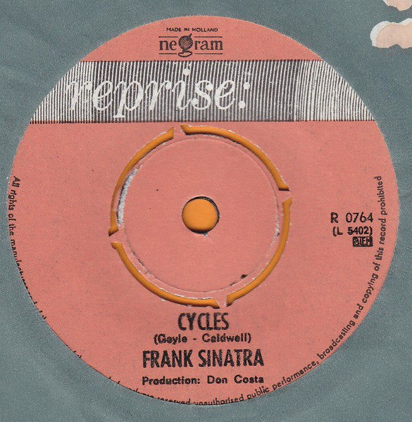 Frank Sinatra : My Way Of Life / Cycles (7", Single)