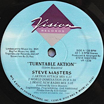 Steve Masters : Turntable Aktion / It's A Wild Trip (12")