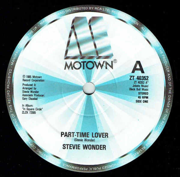 Stevie Wonder : Part-Time Lover (12", Single)