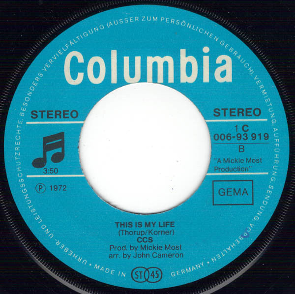 CCS : Sixteen Tons (7", Single)