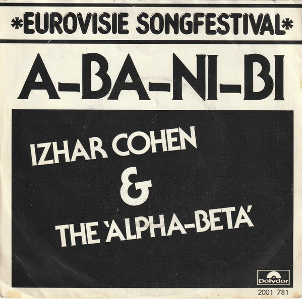 Izhar Cohen & The Alpha-Beta : A-Ba-Ni-Bi (7", Single)