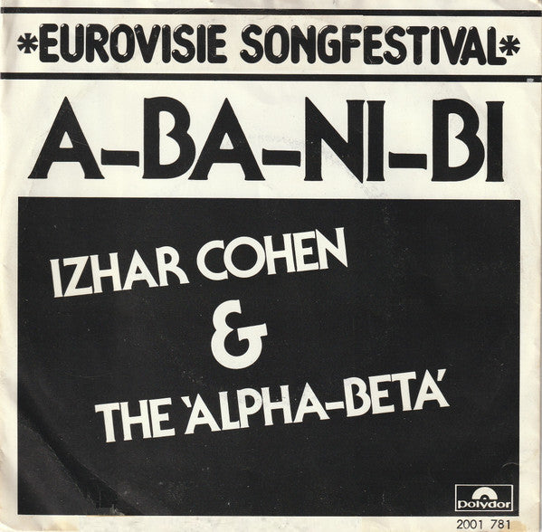 Izhar Cohen & The Alpha-Beta : A-Ba-Ni-Bi (7", Single)