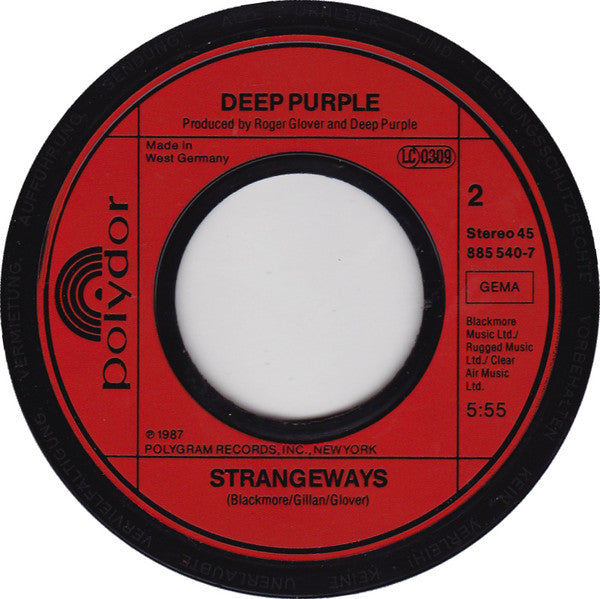 Deep Purple : Call Of The Wild (7", Single)