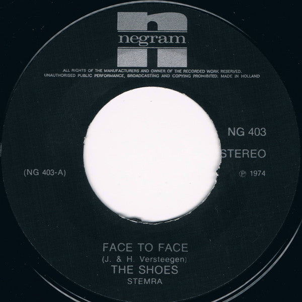 The Shoes : Face To Face (7", Single)