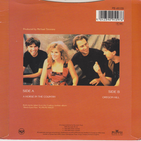 Cowboy Junkies : A Horse In The Country (7")