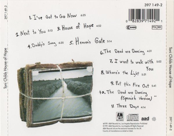 Toni Childs : House Of Hope. (CD, Album)