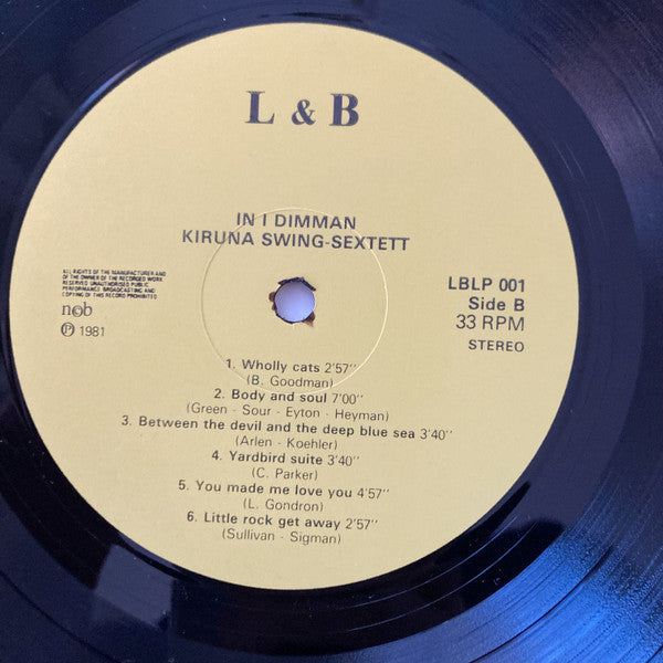Kiruna Swingsextett : ...In I Dimman (LP, Album)