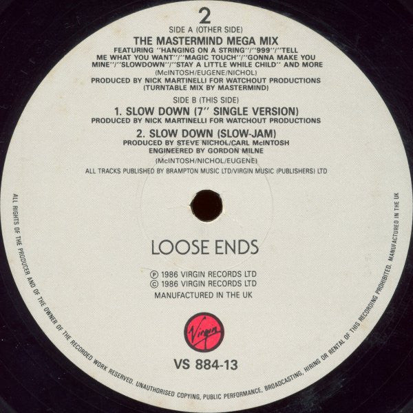 Loose Ends : The Mastermind Mega-Mix (12")