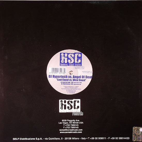 DJ Hypertech vs. Angels Of Death : East Coast Vs. West Coast (12")