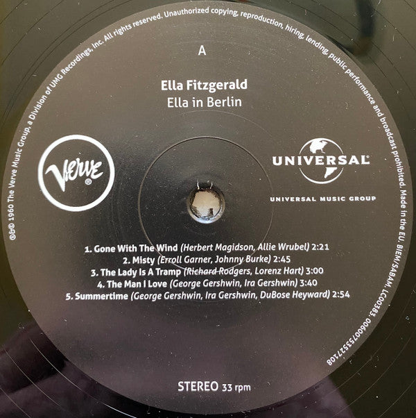 Ella Fitzgerald : Mack The Knife - Ella In Berlin (LP, Album, RE, 180)