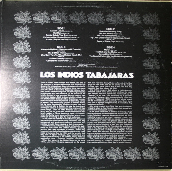 Los Indios Tabajaras : Los Indios Tabajaras (2xLP, Comp)