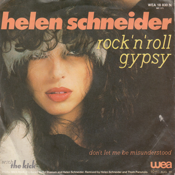 Helen Schneider With The Kick (2) : Rock 'N' Roll Gypsy (7", Single)