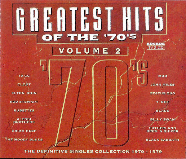 Various : Greatest Hits Of The '70's Volume 2 - The Definitive Singles Collection 1970-1979 (2xCD, Comp)
