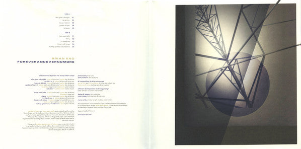 Brian Eno : Foreverandevernomore (LP, Ltd, Cry)