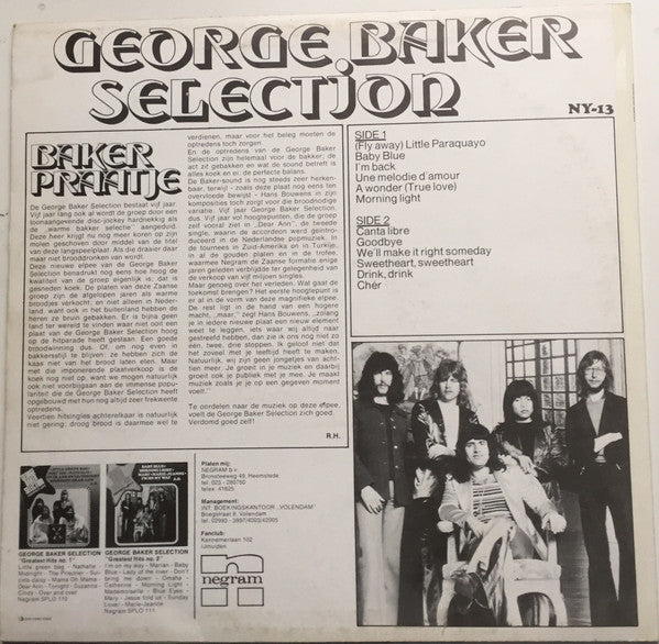 George Baker Selection : Hot Baker (LP)