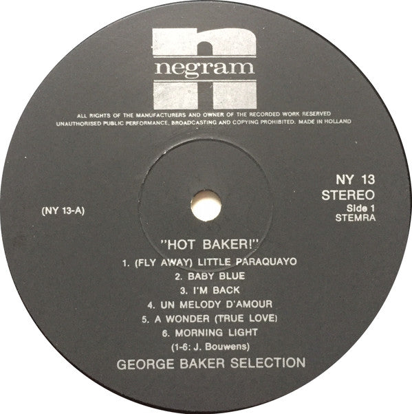 George Baker Selection : Hot Baker (LP)
