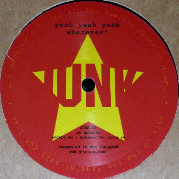 Aphasic : Yeah Yeah Yeah Whatever! (12")