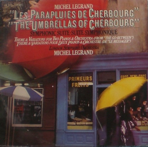 Michel Legrand, London Symphony Orchestra : The Umbrellas Of Cherbourg / Theme & Variations For Two Pianos & Orchestra (From The Go-Between) (LP)