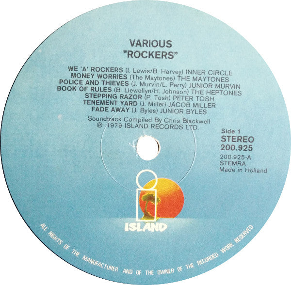 Various : Rockers (Original Soundtrack Recording) (LP, Comp)