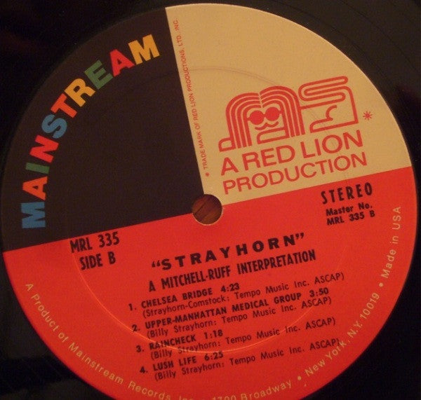 The Mitchell-Ruff Duo : Strayhorn: A Mitchell-Ruff Interpretation (LP, Album)