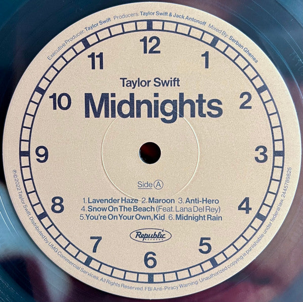 Taylor Swift : Midnights (LP, Album, S/Edition, Blu)