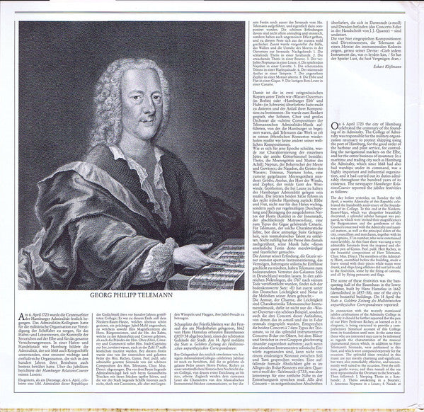 Georg Philipp Telemann - Musica Antiqua Köln, Reinhard Goebel : Wassermusik = Water Music = Musique Sur L'Eau / 3 Konzerte = Concertos (LP, Gat)