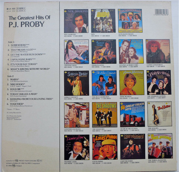 P.J. Proby : The Greatest Hits Of P.J. Proby (LP, Comp)