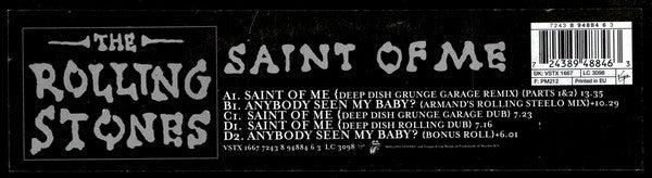 The Rolling Stones : Saint Of Me (2x12", Single)