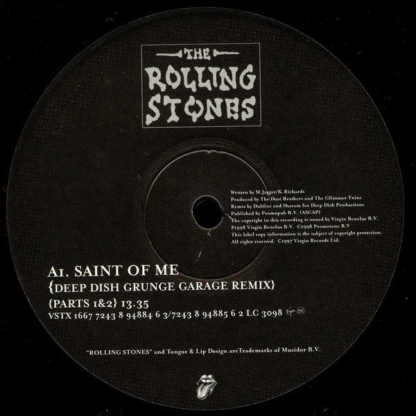 The Rolling Stones : Saint Of Me (2x12", Single)