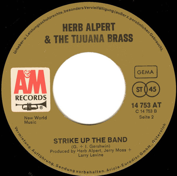 Herb Alpert & The Tijuana Brass : Jerusalem (7", Single)