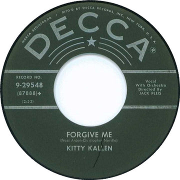 Kitty Kallen : If It's A Dream / Forgive Me (7", Single, ✤ G)